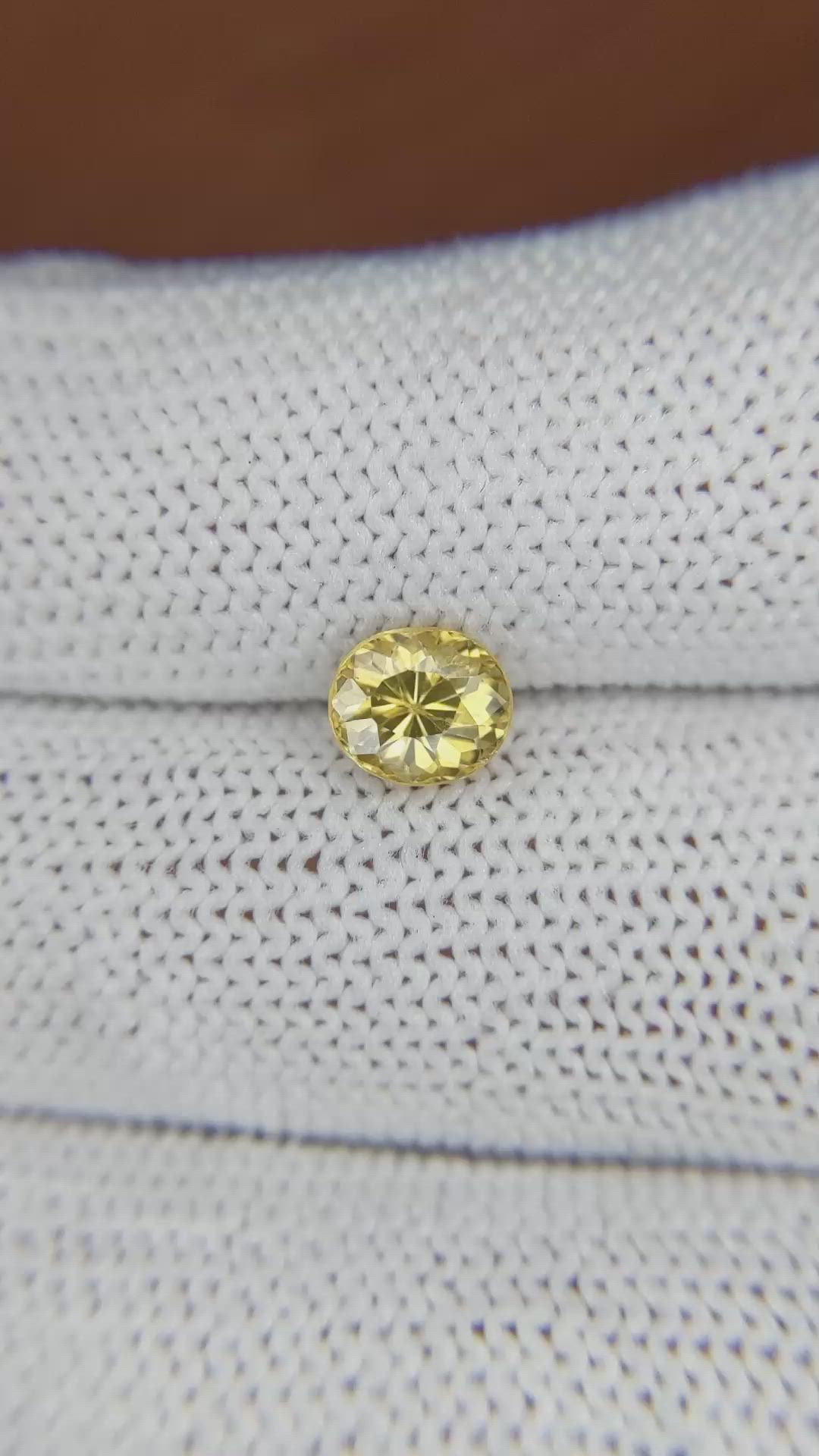 1.56 Ct. Zircon from Ceylon (Sri Lanka) Size Video