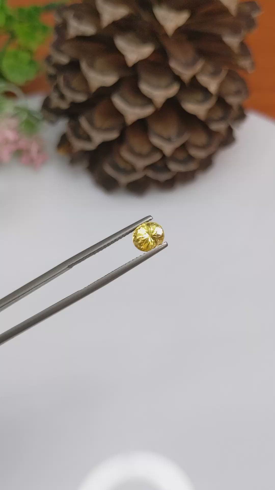 1.56 Ct. Zircon from Ceylon (Sri Lanka) Size Video