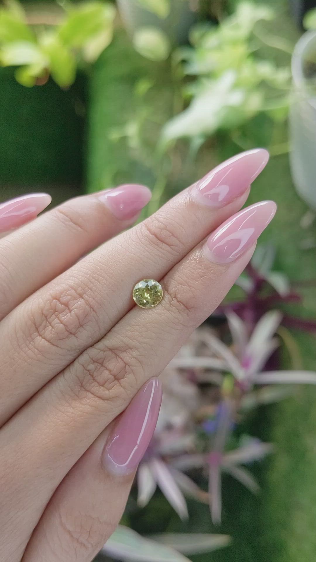 1.37 Ct. Zircon from Ceylon (Sri Lanka) Size Video