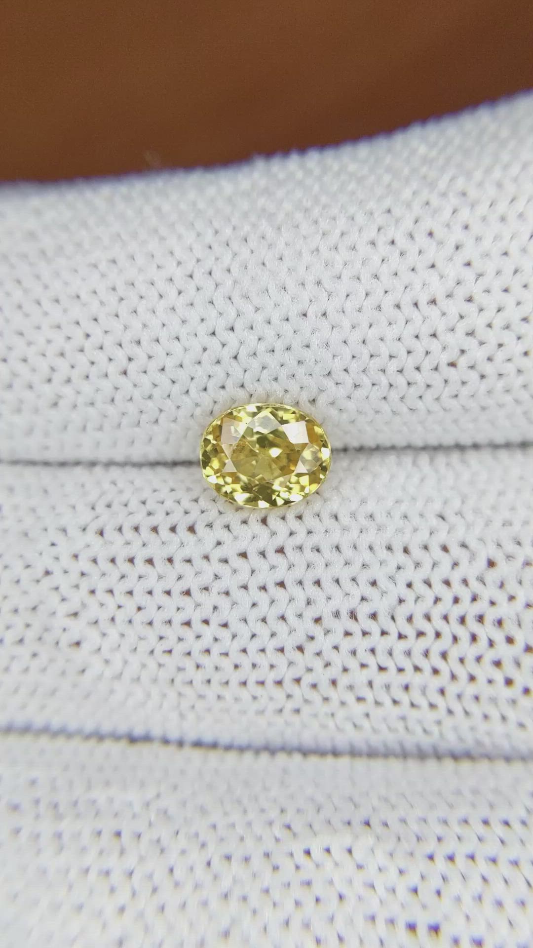 1.50 Ct. Zircon from Ceylon (Sri Lanka) Size Video