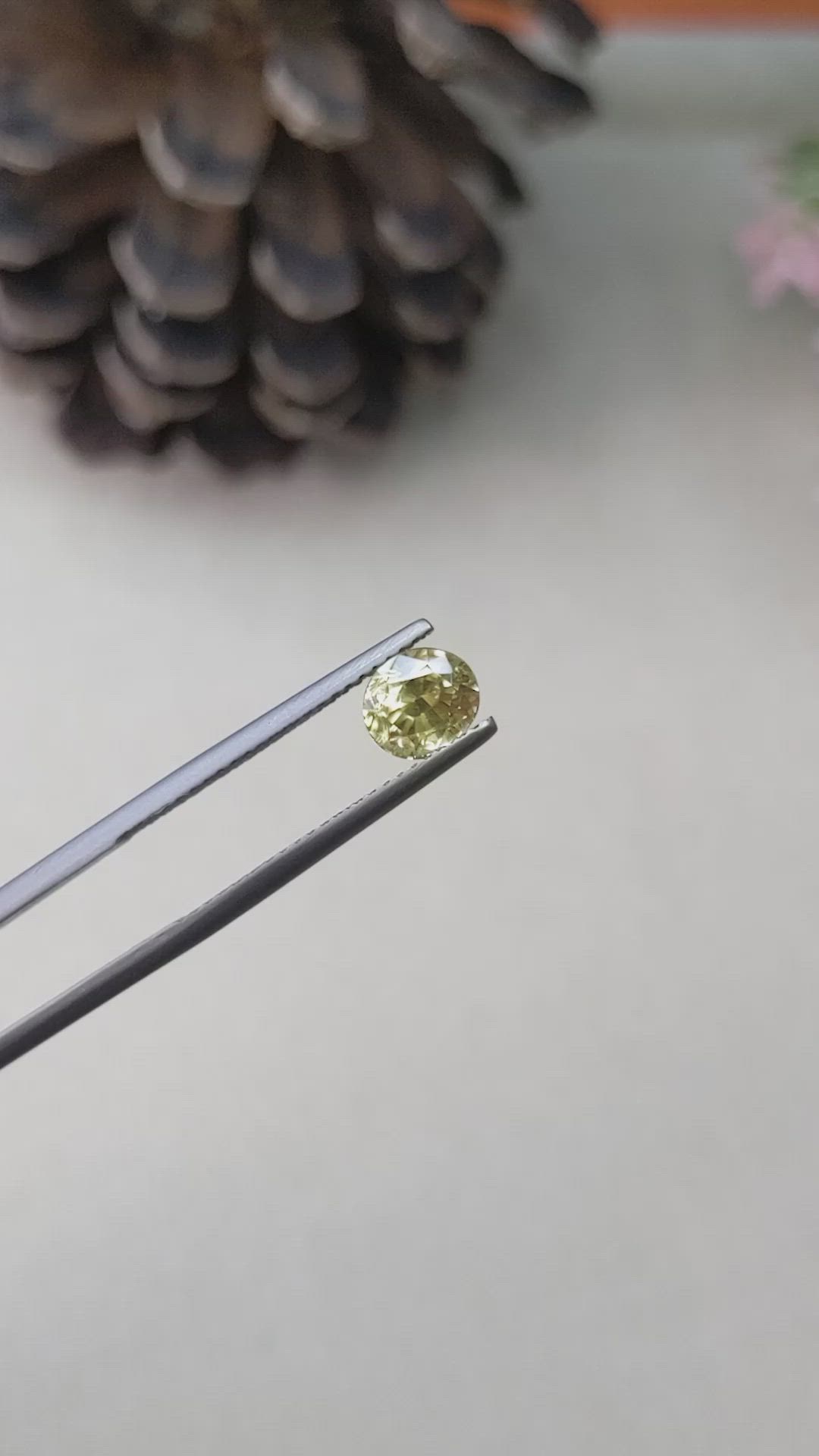 1.78 Ct. Zircon from Ceylon (Sri Lanka) Size Video