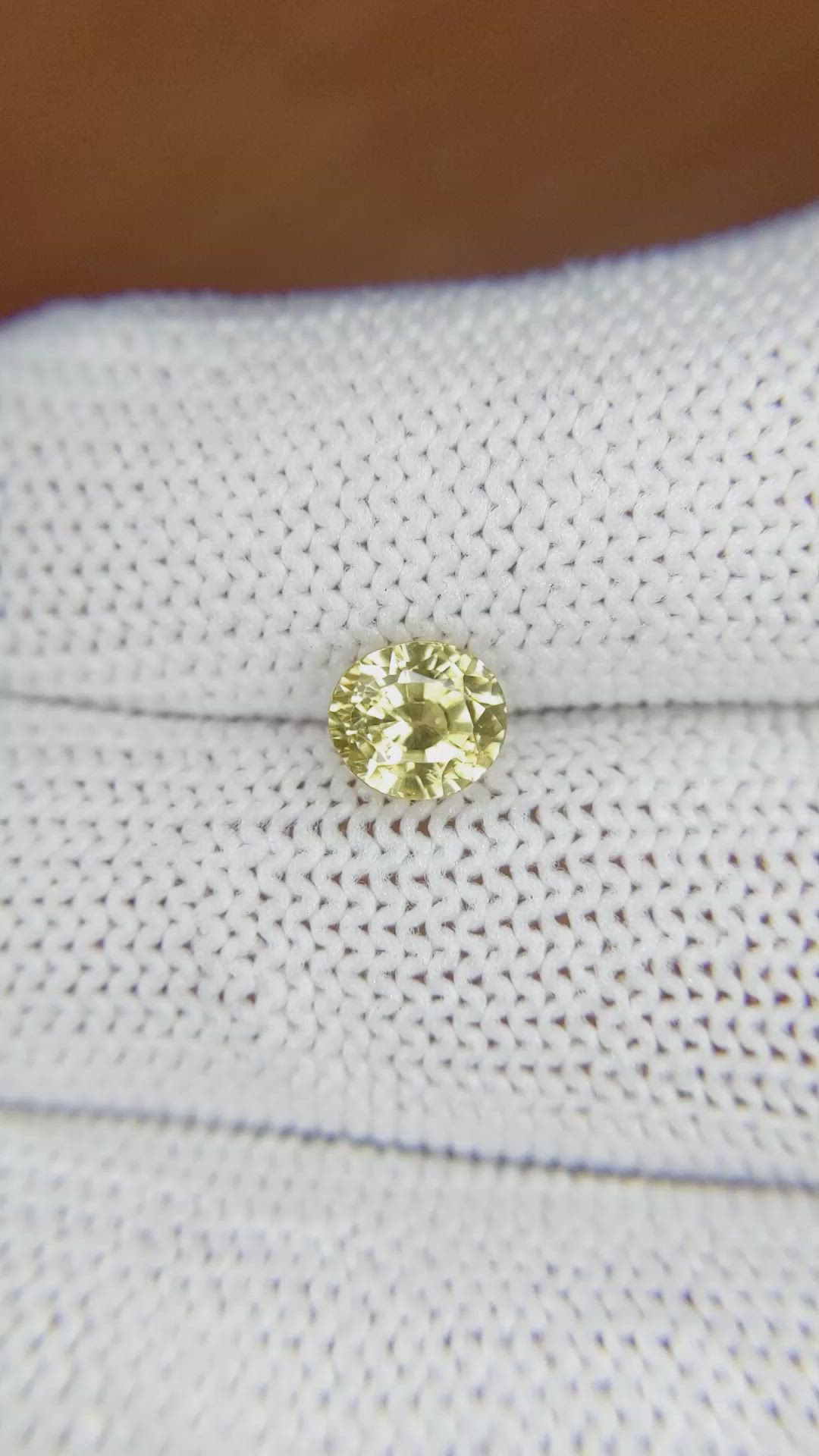 1.78 Ct. Zircon from Ceylon (Sri Lanka) Size Video