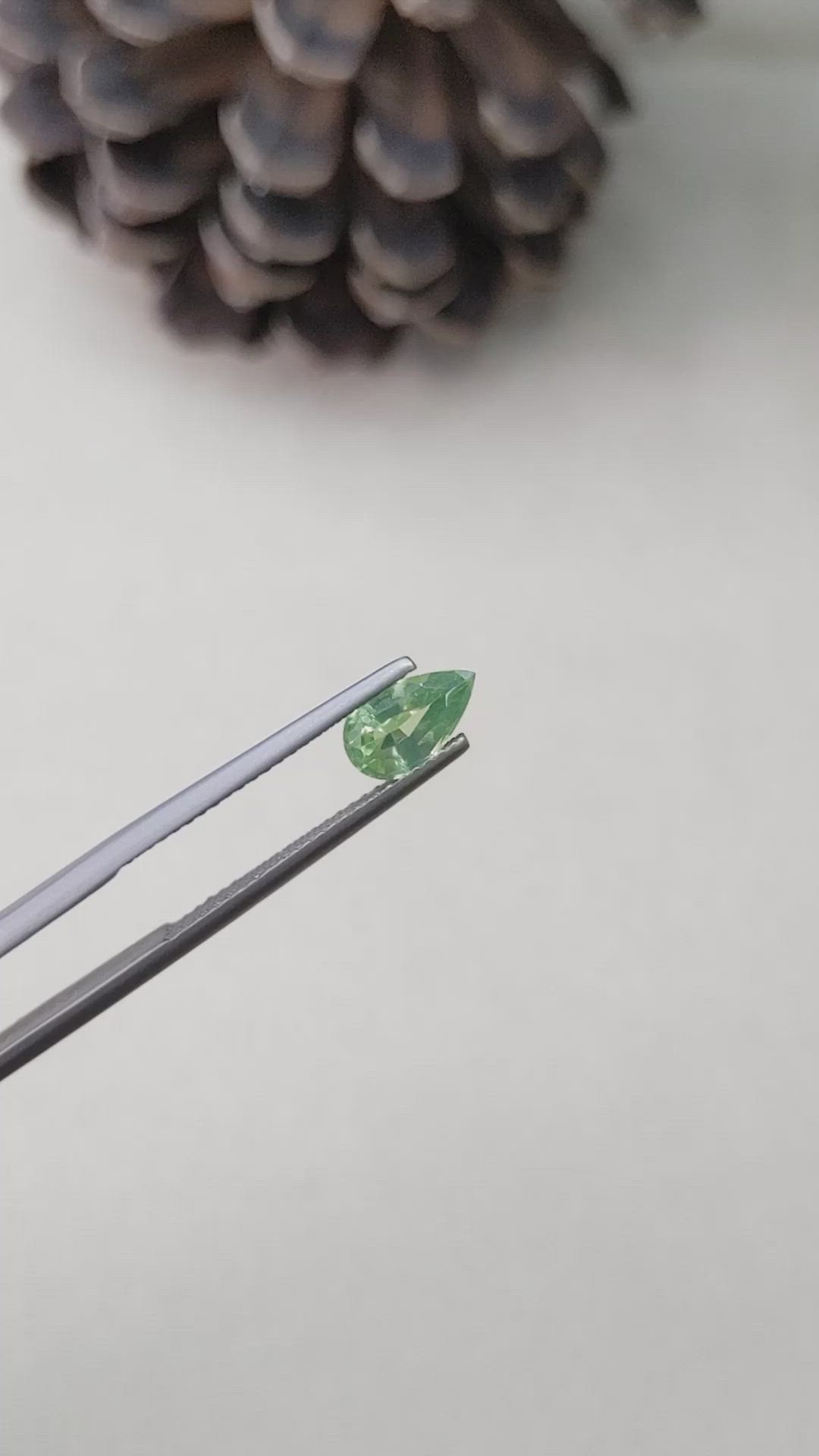 1.27 Ct. Zircon from Ceylon (Sri Lanka) Size Video