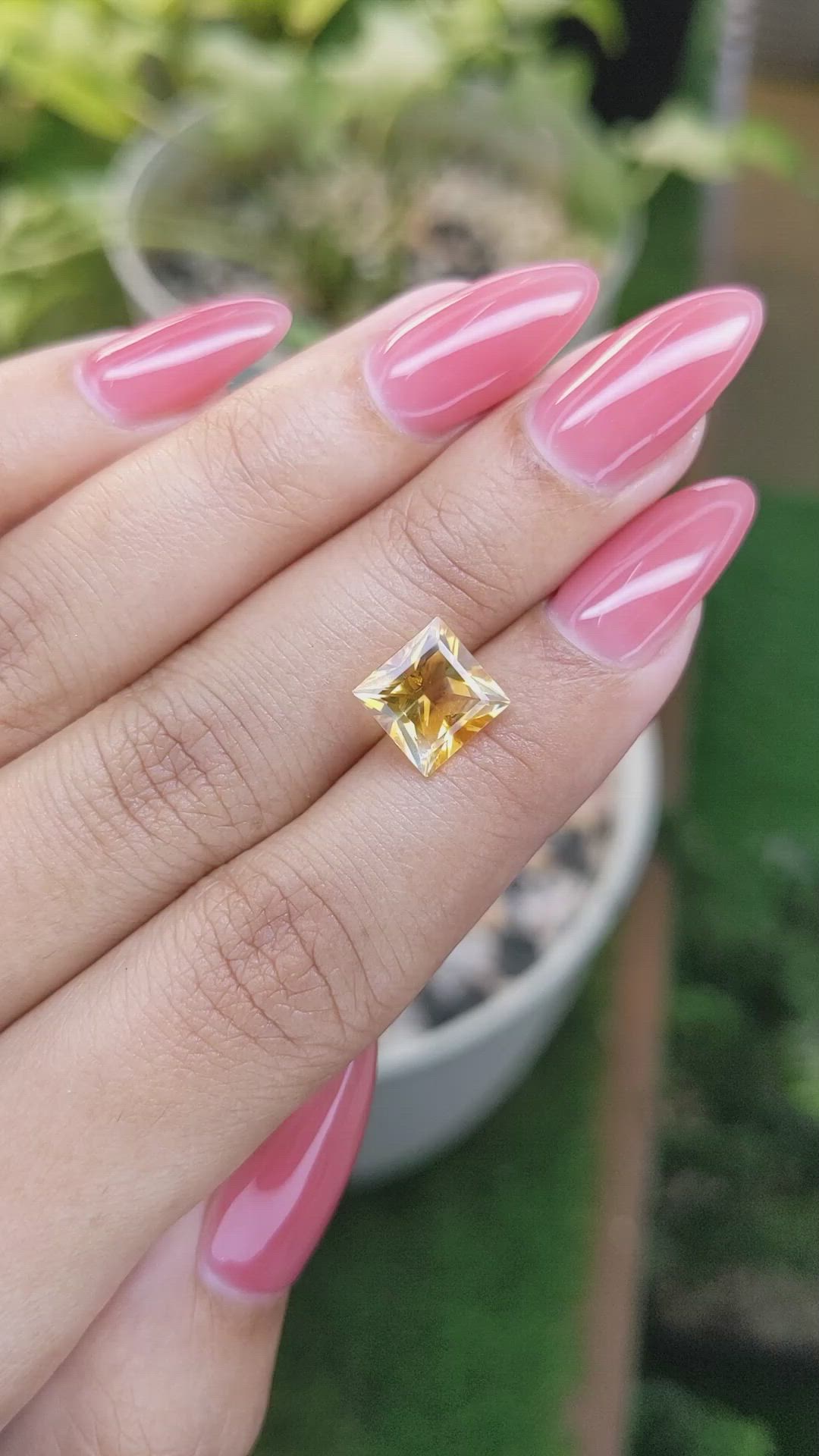 2.48 Ct. Citrine from Ceylon (Sri Lanka) Size Video