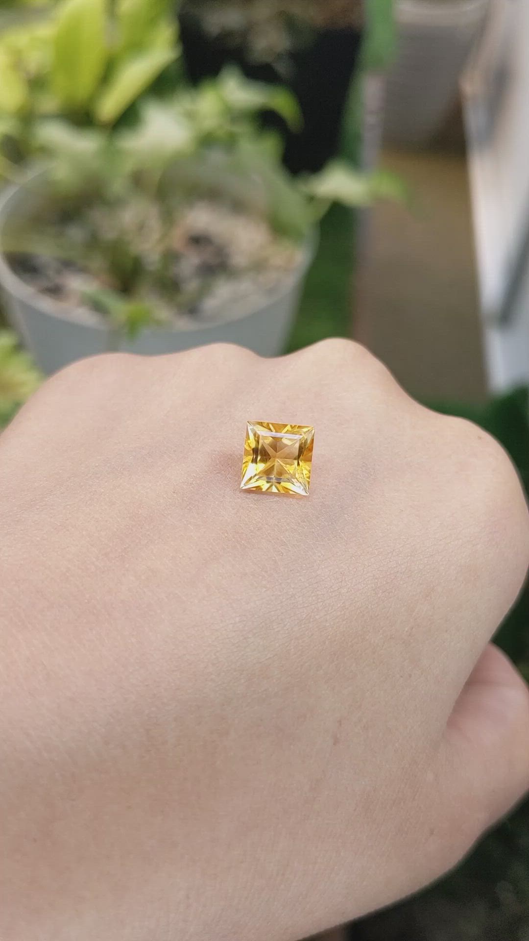 2.48 Ct. Citrine from Ceylon (Sri Lanka) Size Video