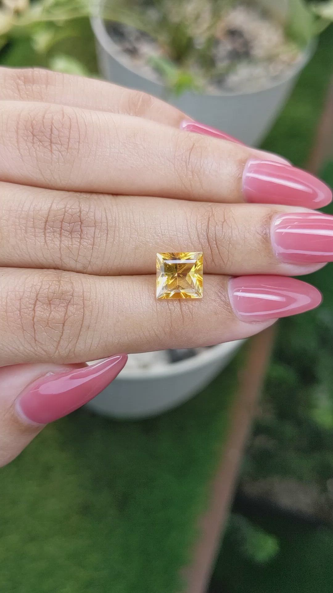 2.48 Ct. Citrine from Ceylon (Sri Lanka) Size Video