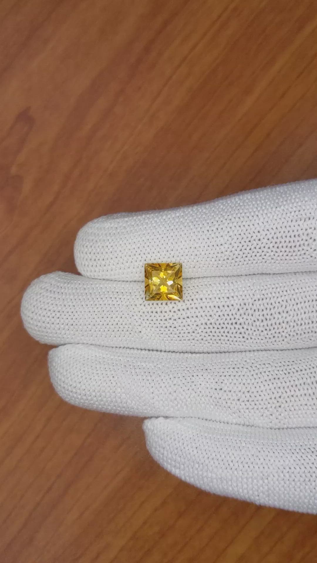 2.48 Ct. Citrine from Ceylon (Sri Lanka) Size Video