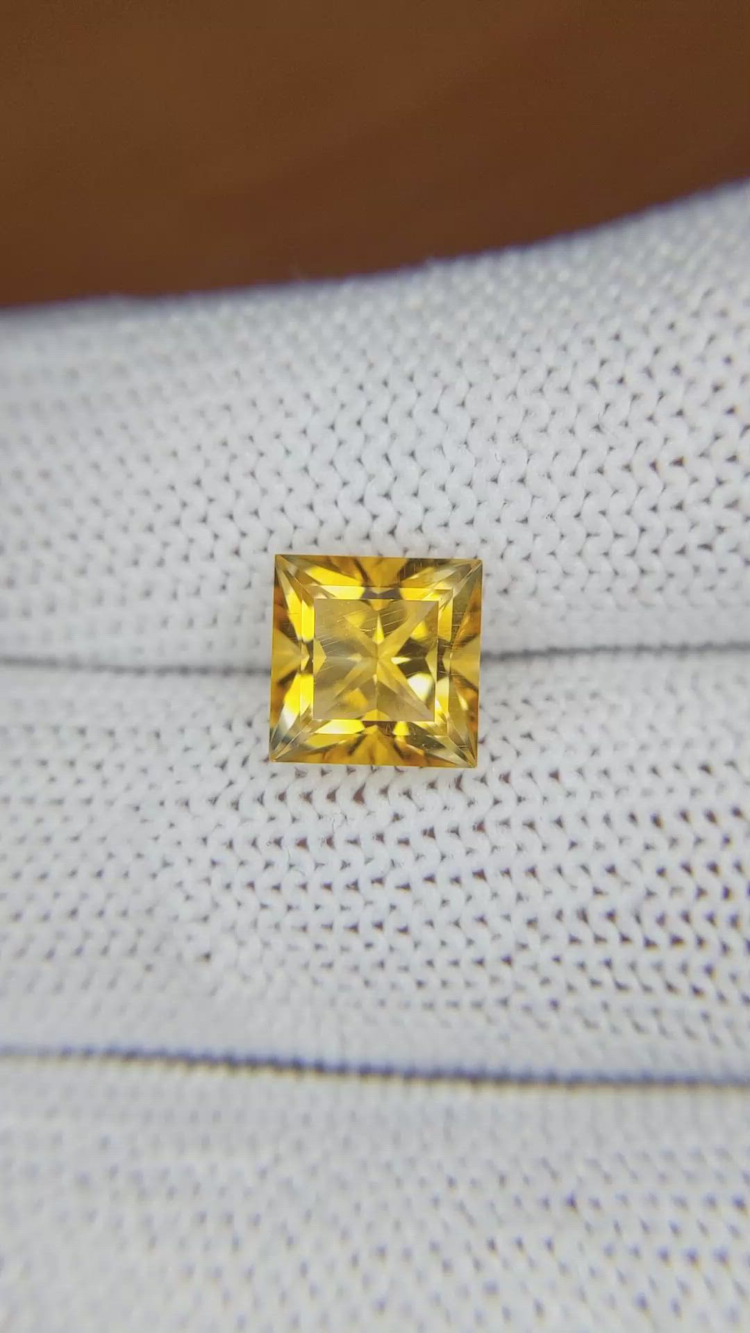 2.48 Ct. Citrine from Ceylon (Sri Lanka) Size Video