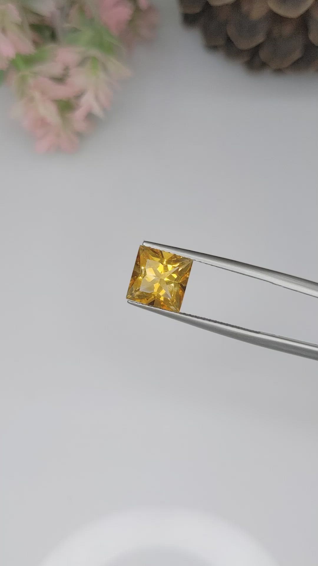 2.48 Ct. Citrine from Ceylon (Sri Lanka) Size Video