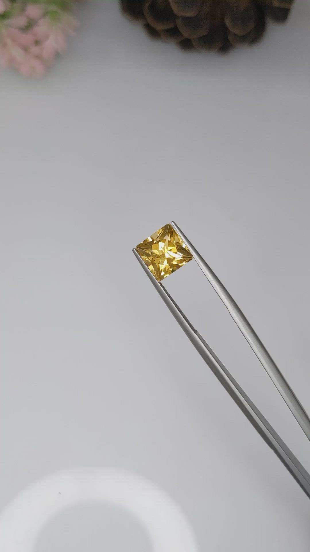 2.81 Ct. Citrine from Ceylon (Sri Lanka) Size Video