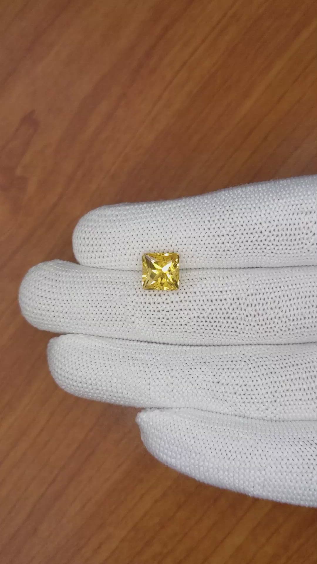 2.81 Ct. Citrine from Ceylon (Sri Lanka) Size Video