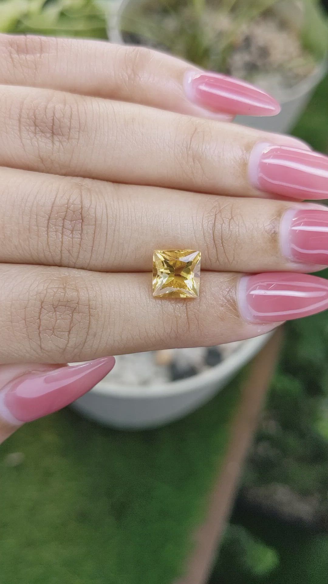 2.81 Ct. Citrine from Ceylon (Sri Lanka) Size Video