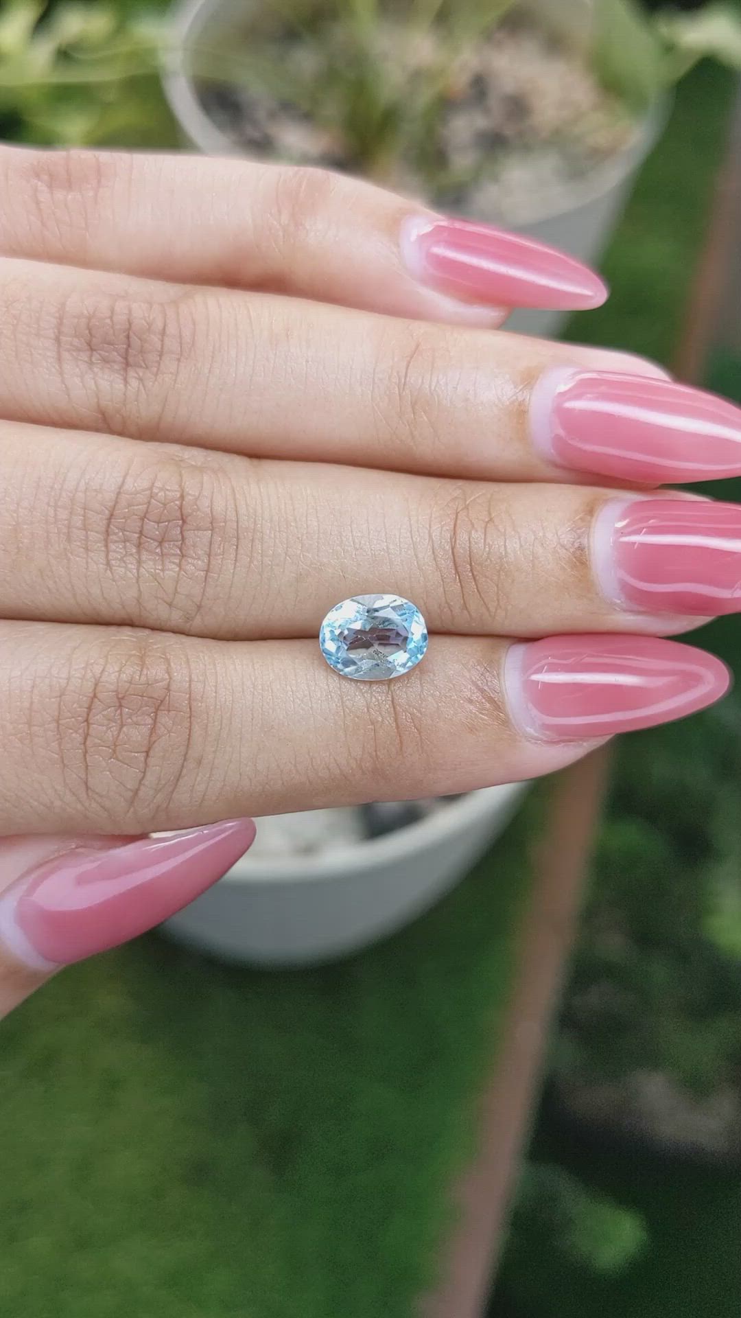 2.51 Ct. Topaz from Ceylon (Sri Lanka) Size Video