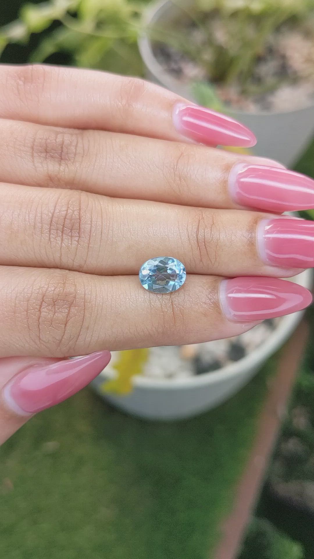 2.28 Ct. Topaz from Ceylon (Sri Lanka) Size Video