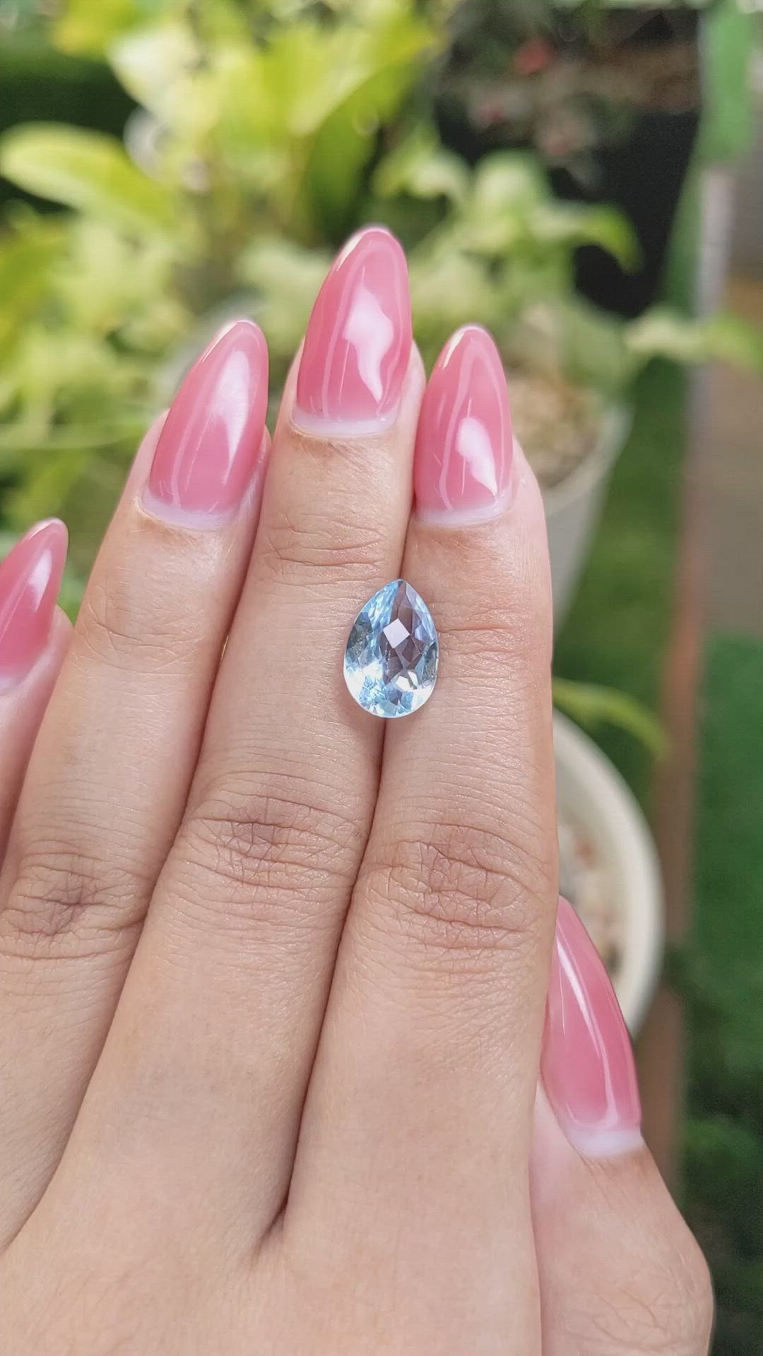 3.02 Ct. Topaz from Ceylon (Sri Lanka) Size Video