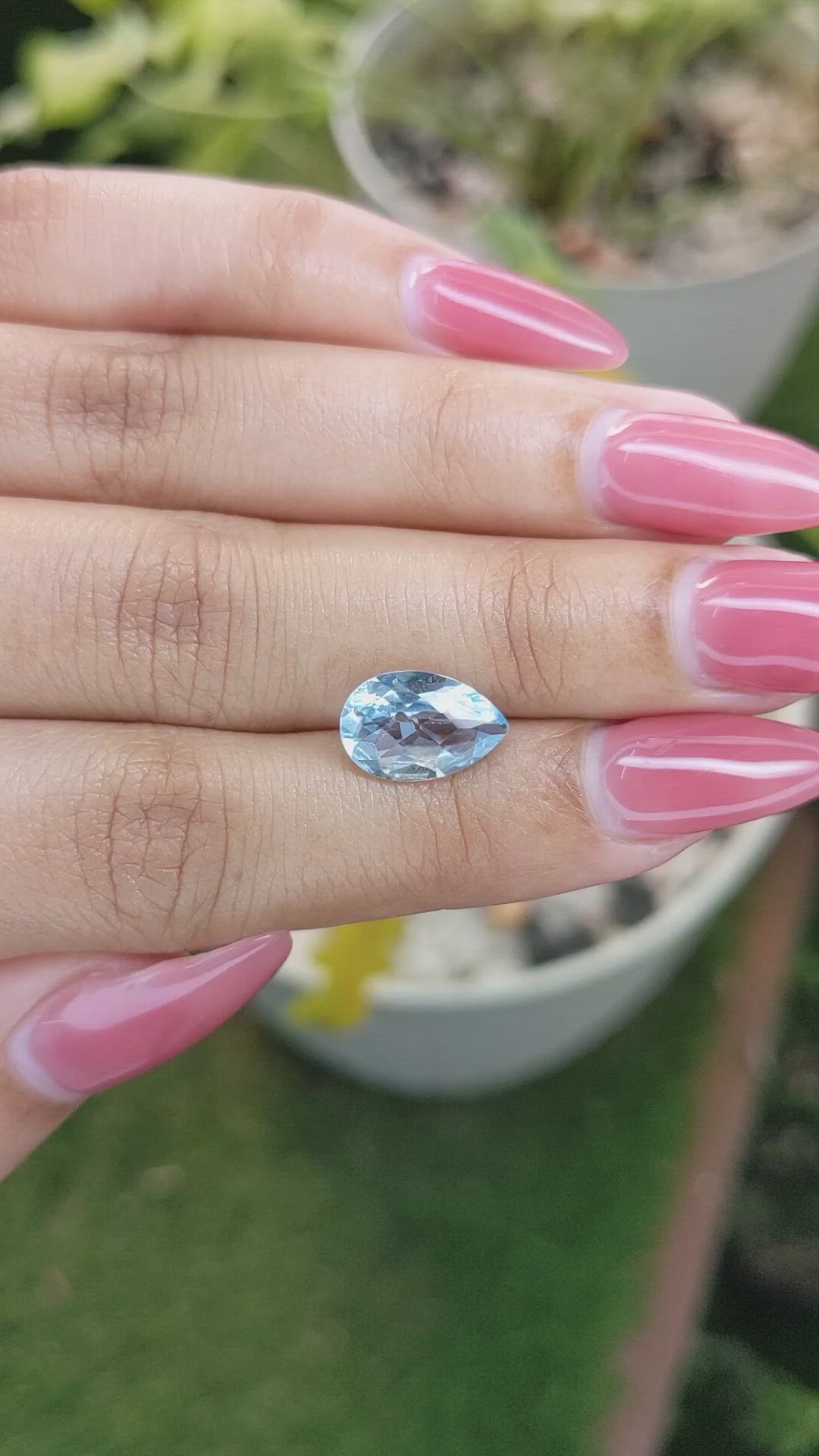 3.02 Ct. Topaz from Ceylon (Sri Lanka) Size Video