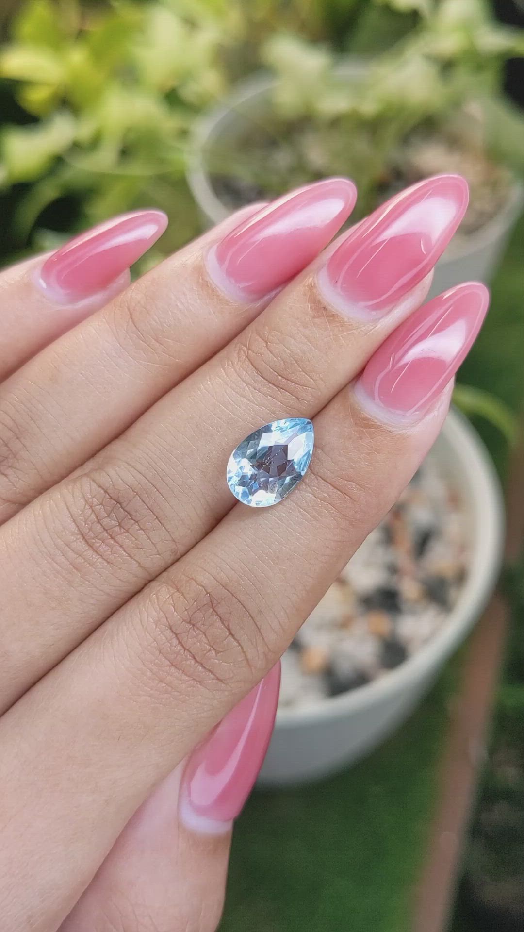 3.02 Ct. Topaz from Ceylon (Sri Lanka) Size Video