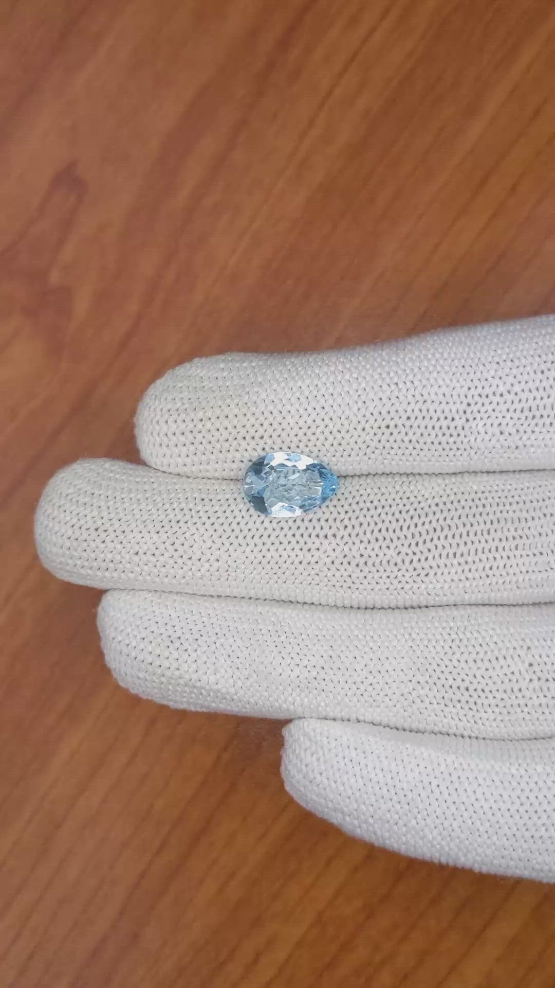 3.02 Ct. Topaz from Ceylon (Sri Lanka) Size Video