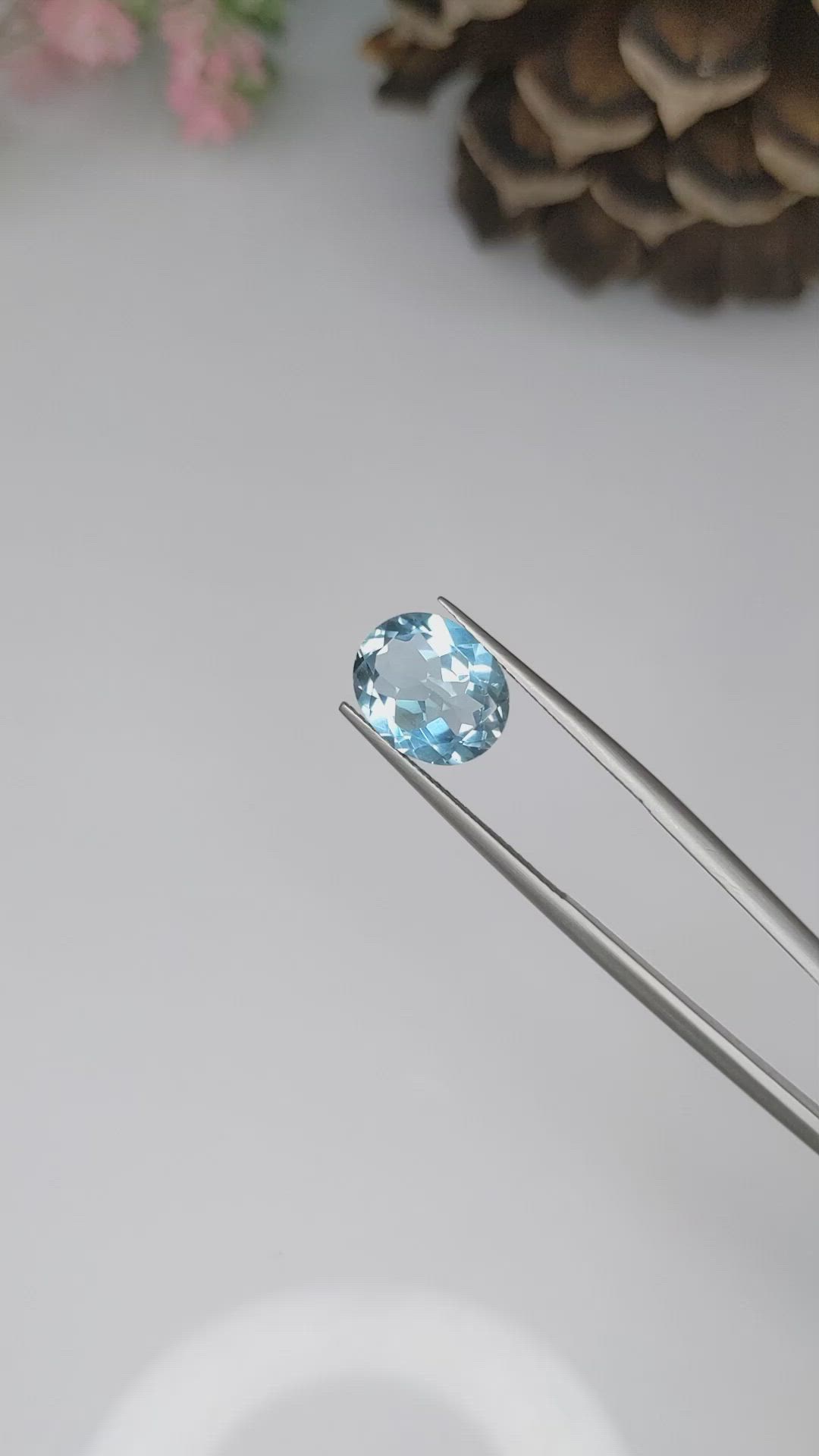 3.69 Ct. Topaz from Ceylon (Sri Lanka) Size Video