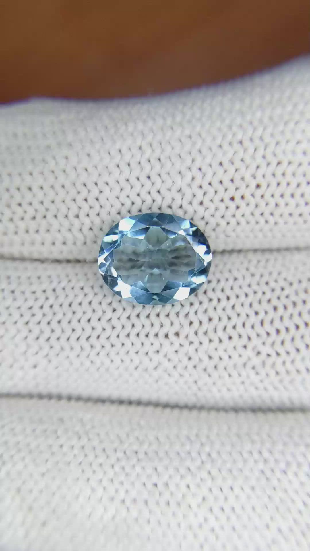 3.69 Ct. Topaz from Ceylon (Sri Lanka) Size Video