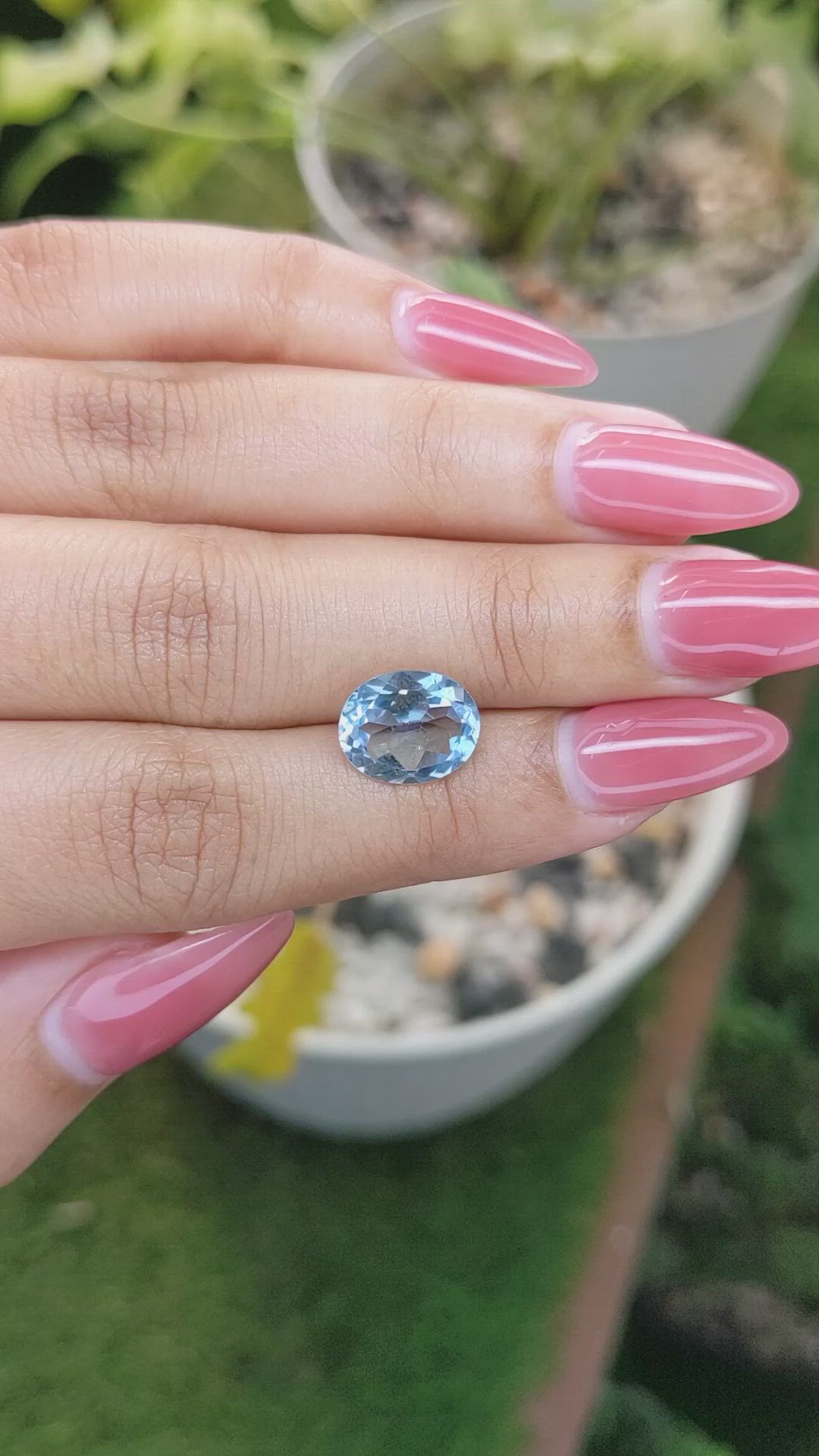 3.69 Ct. Topaz from Ceylon (Sri Lanka) Size Video