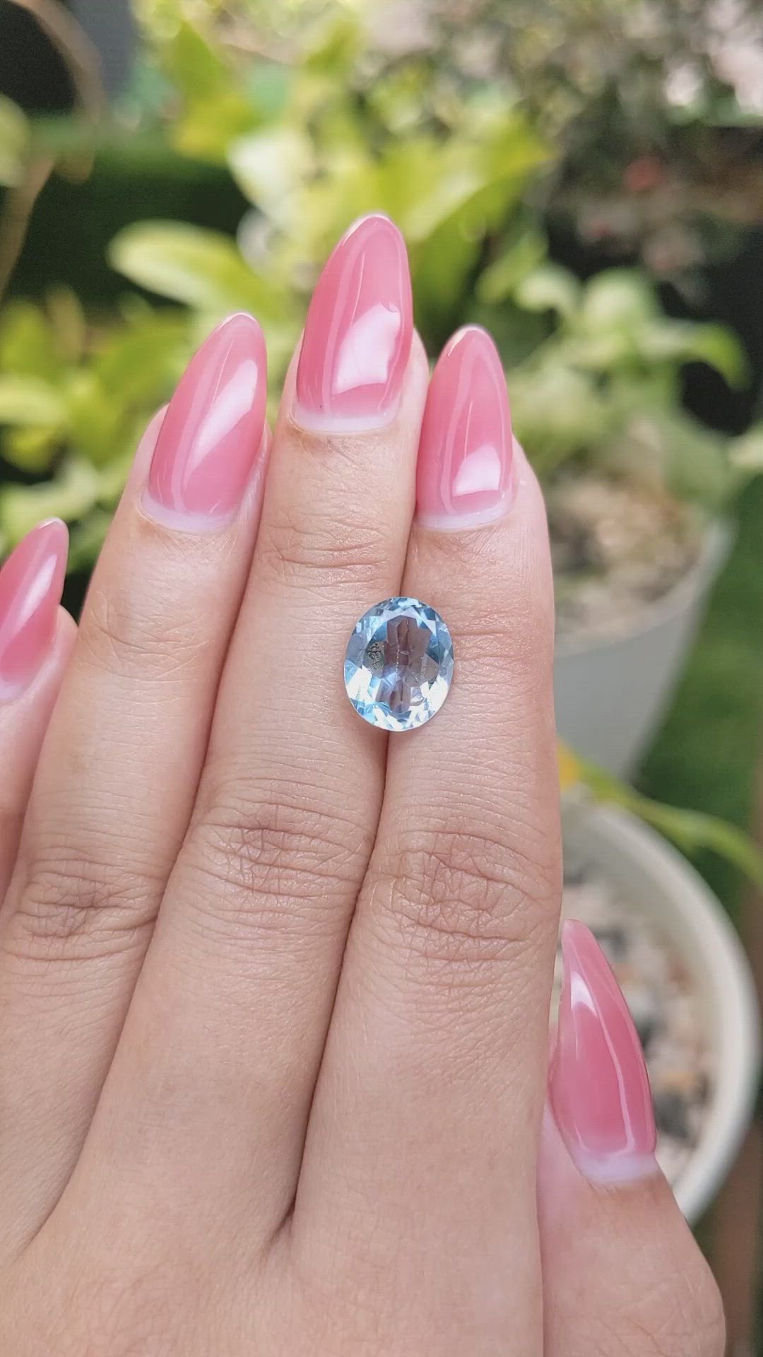 3.69 Ct. Topaz from Ceylon (Sri Lanka) Size Video