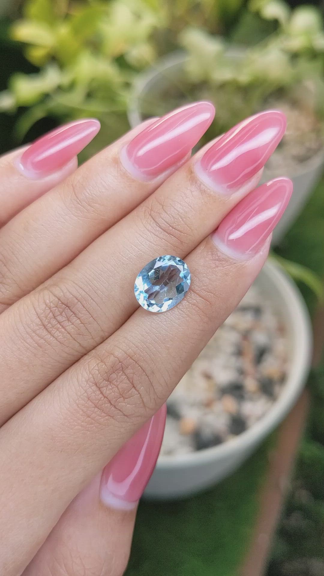 3.69 Ct. Topaz from Ceylon (Sri Lanka) Size Video