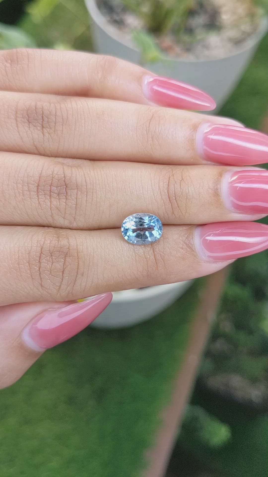 2.40 Ct. Topaz from Ceylon (Sri Lanka) Size Video