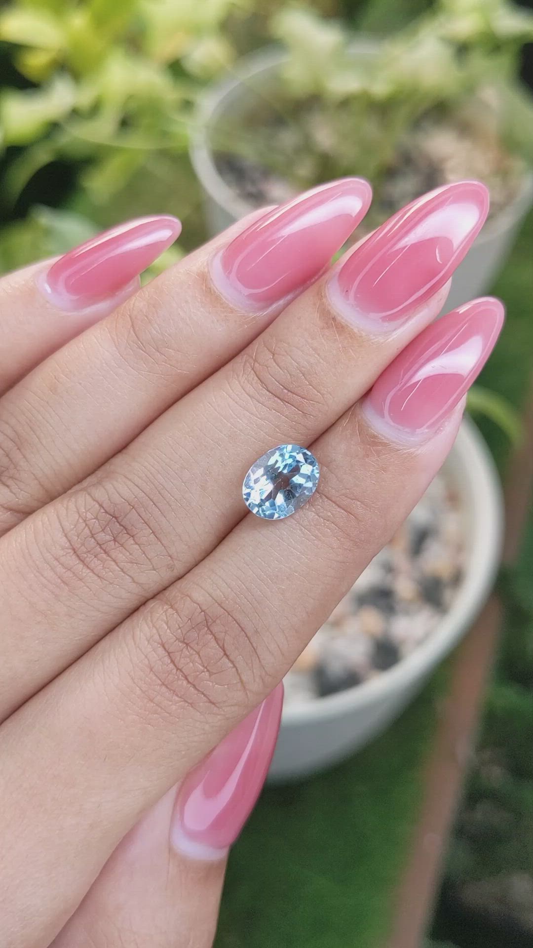 2.40 Ct. Topaz from Ceylon (Sri Lanka) Size Video