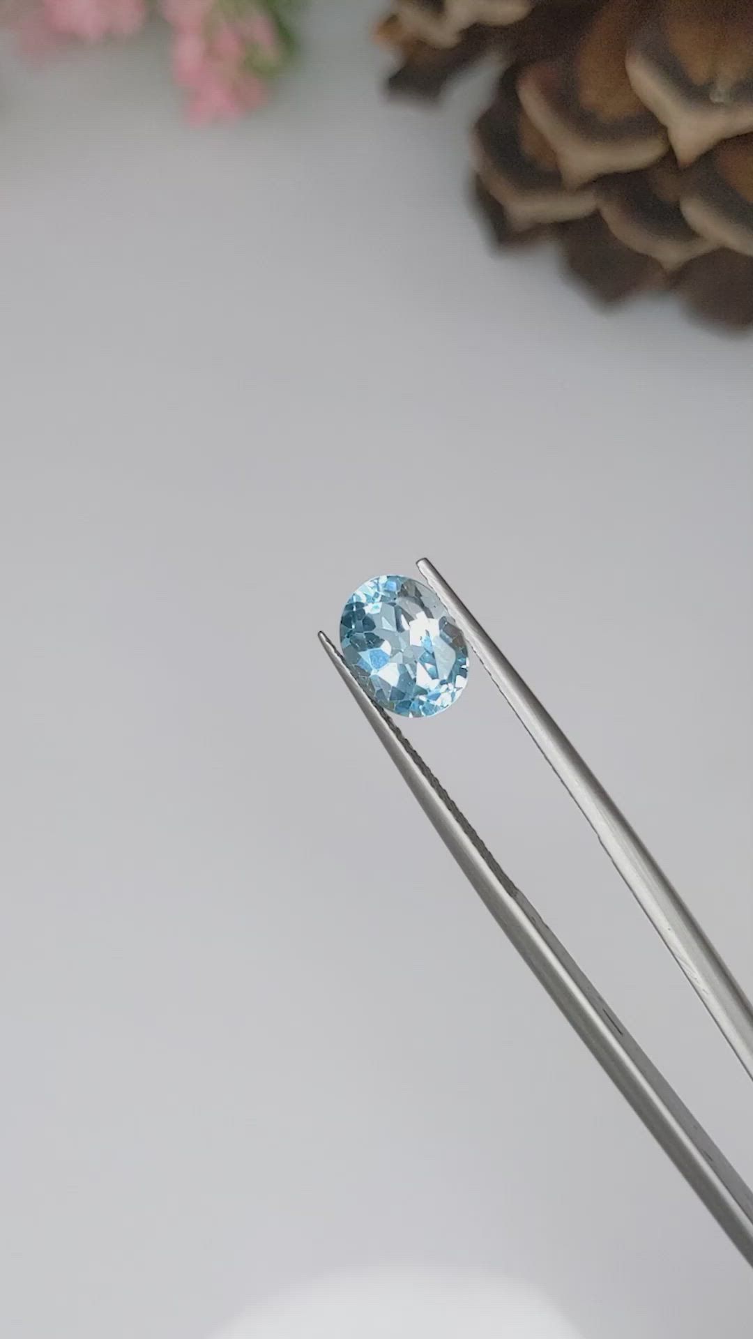 2.40 Ct. Topaz from Ceylon (Sri Lanka) Size Video