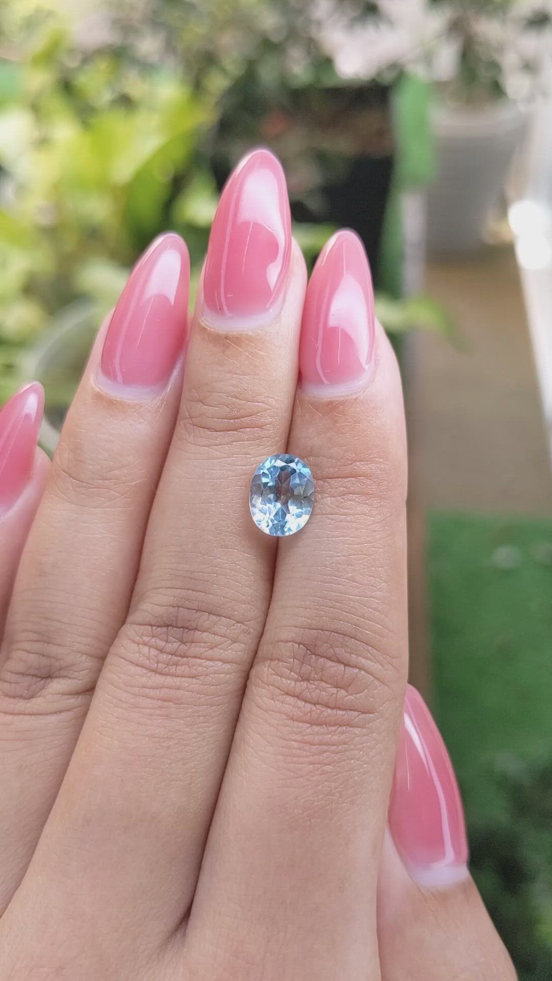 2.40 Ct. Topaz from Ceylon (Sri Lanka) Size Video