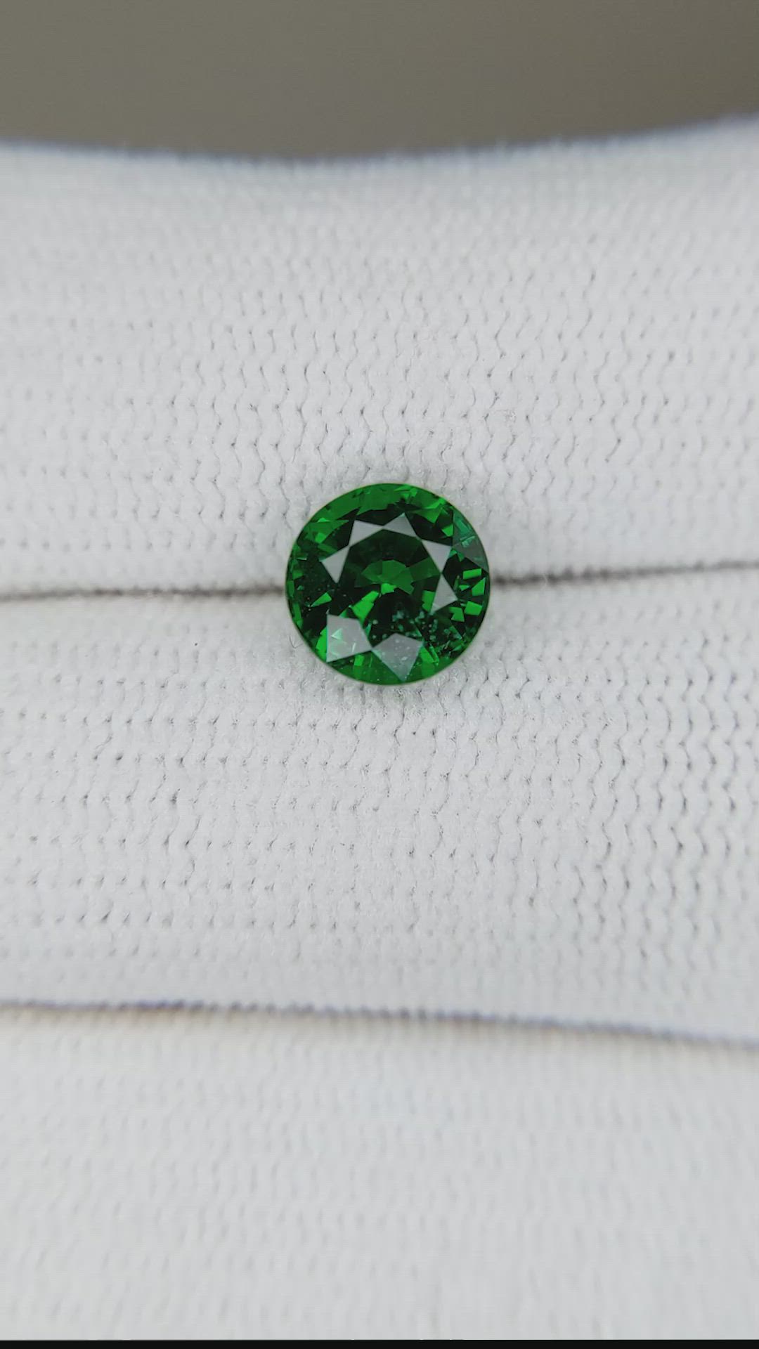 0.91 Ct. Tsavorite Garnet from Madagascar Size Video