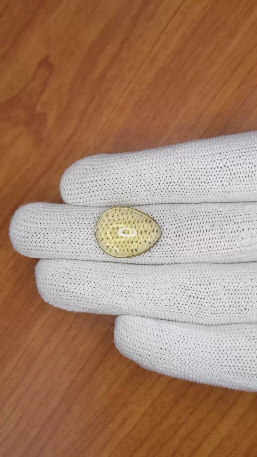 9.29 Ct. Cabochon Smokey Quartz from Brazil Size Video