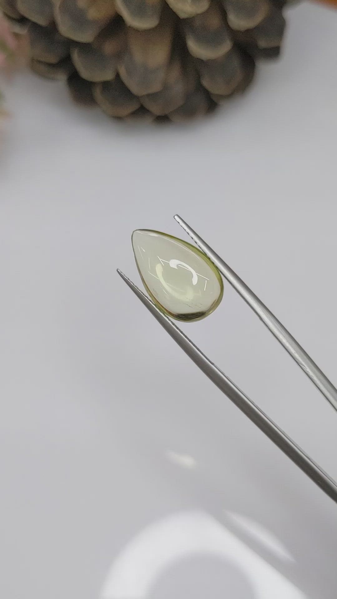 4.87 Ct. Cabochon Quartz from Brazil Size Video