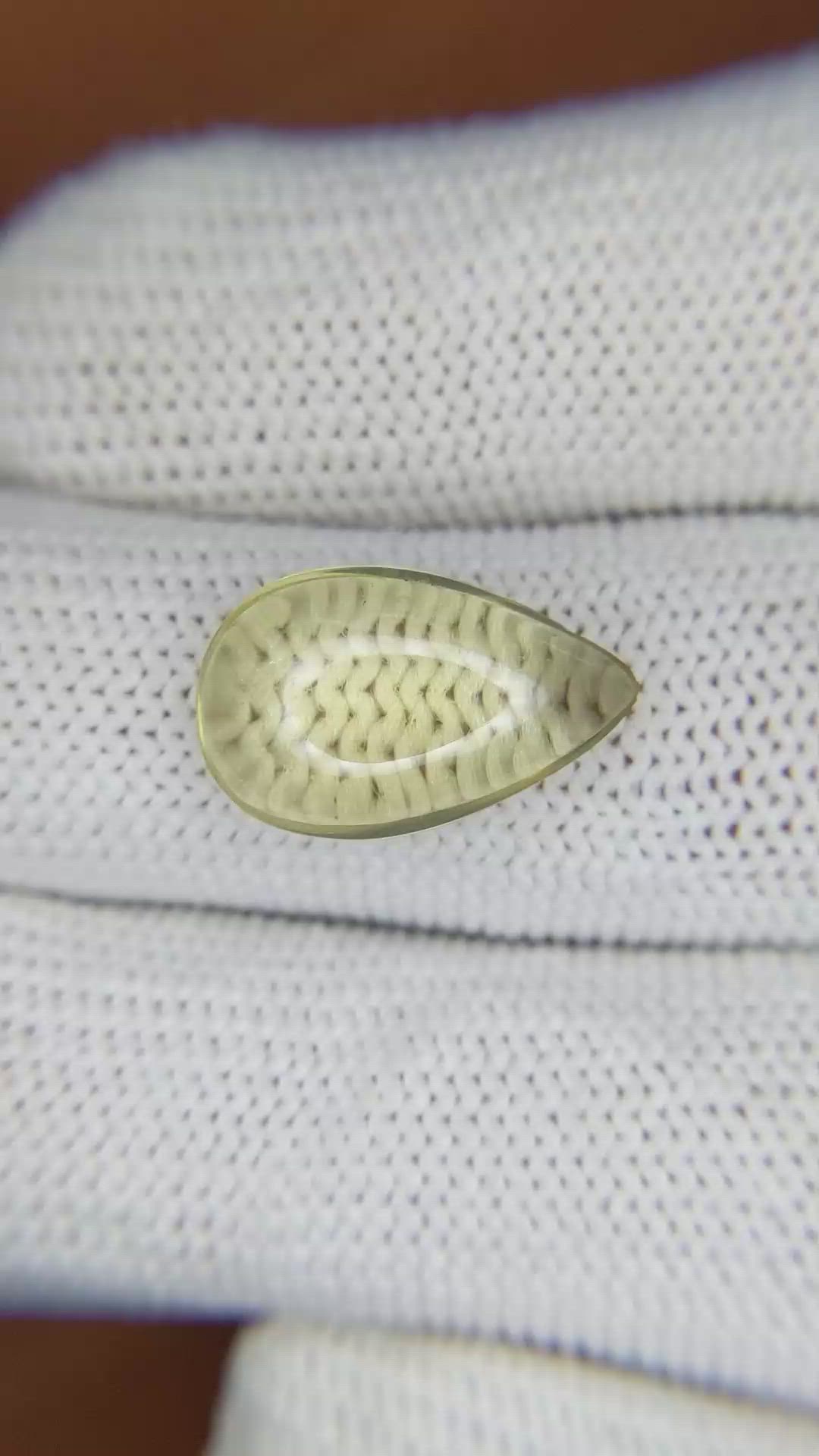 4.87 Ct. Cabochon Quartz from Brazil Size Video