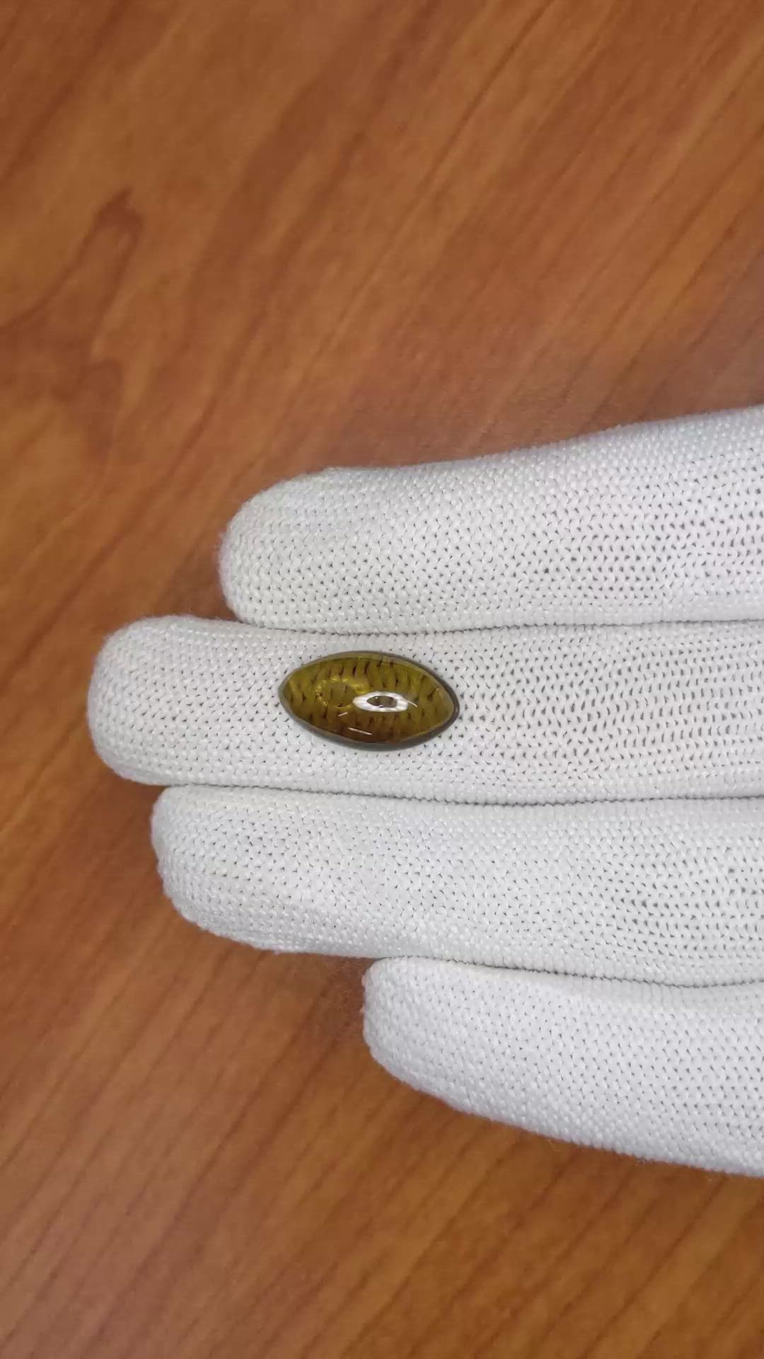 5.97 Ct. Cabochon Smokey Quartz from Brazil Size Video