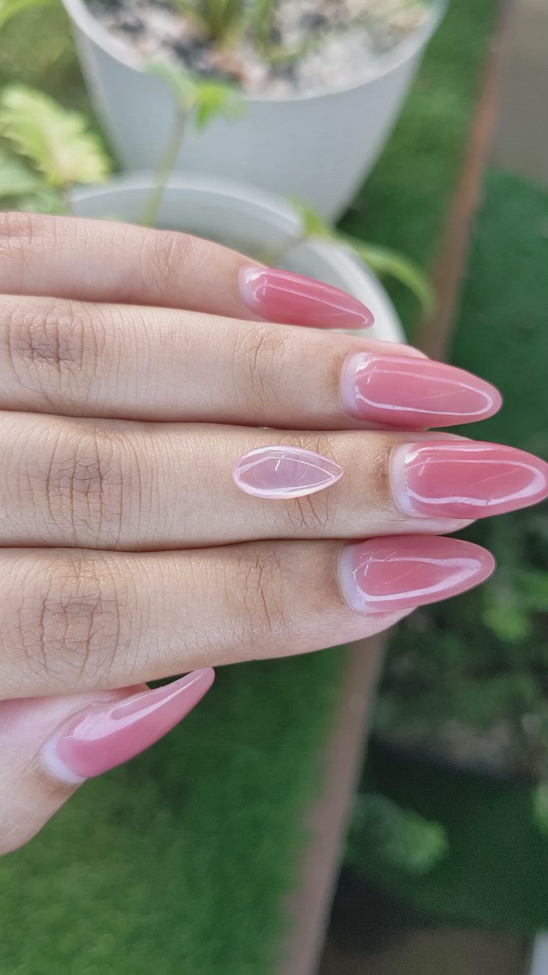 1.85 Ct. Cabochon Rose Quartz from Brazil Size Video