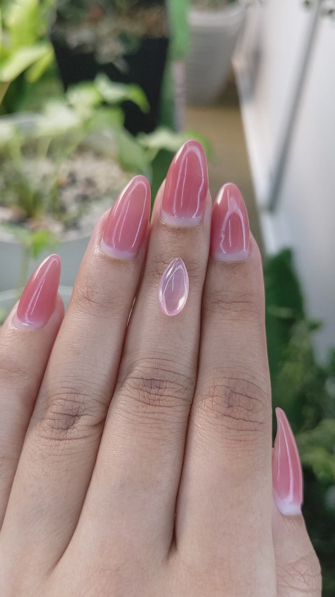 1.85 Ct. Cabochon Rose Quartz from Brazil Size Video