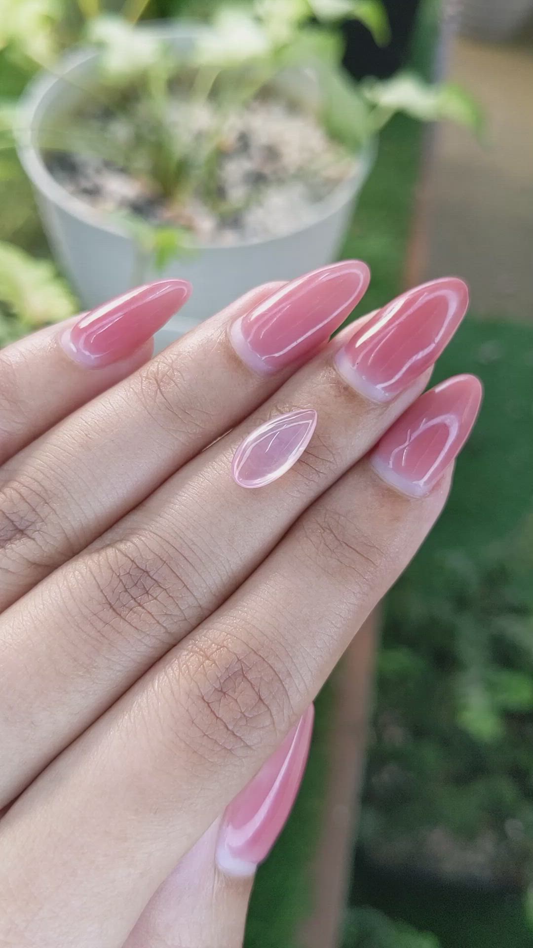 1.85 Ct. Cabochon Rose Quartz from Brazil Size Video