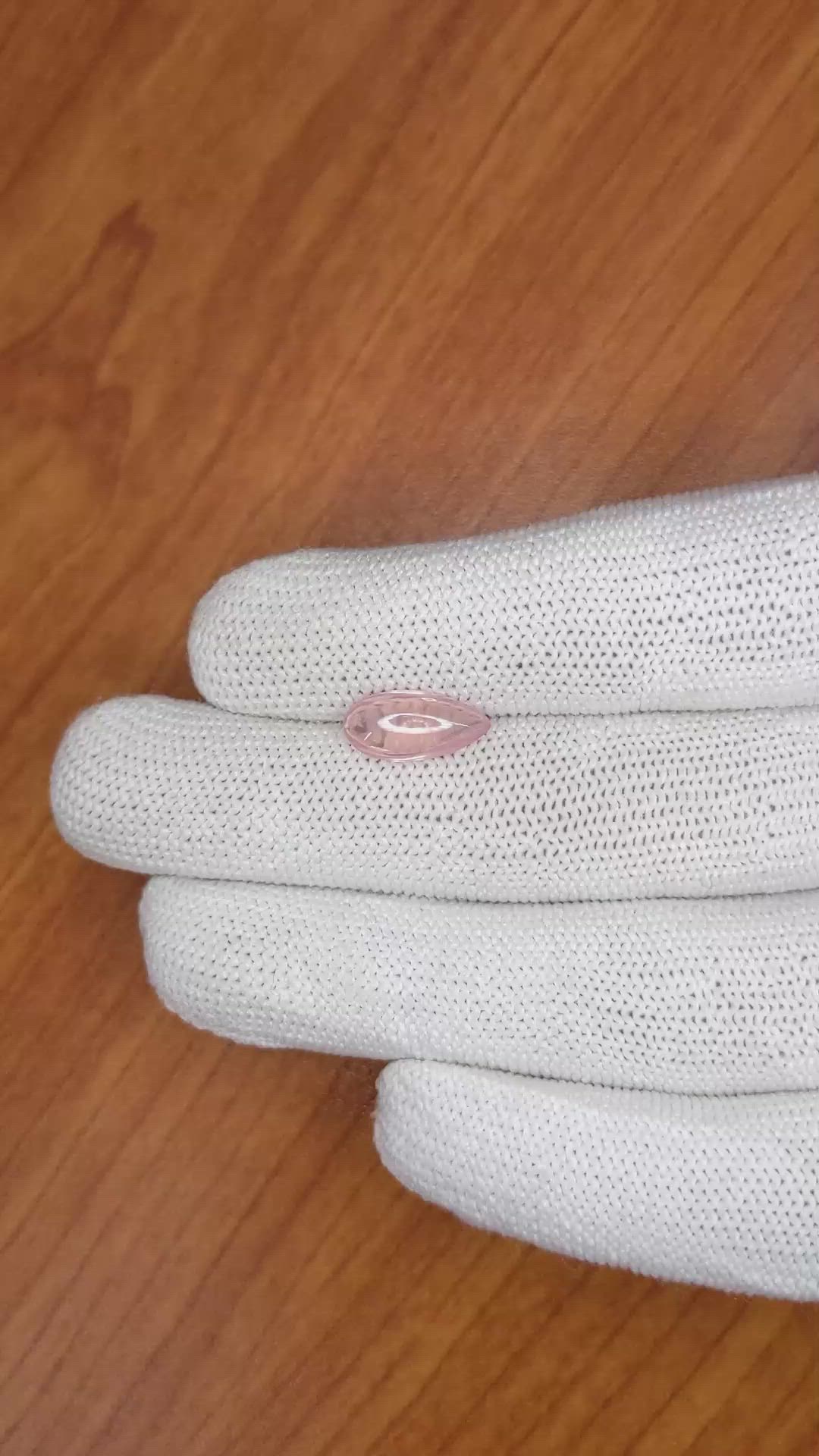 1.85 Ct. Cabochon Rose Quartz from Brazil Size Video