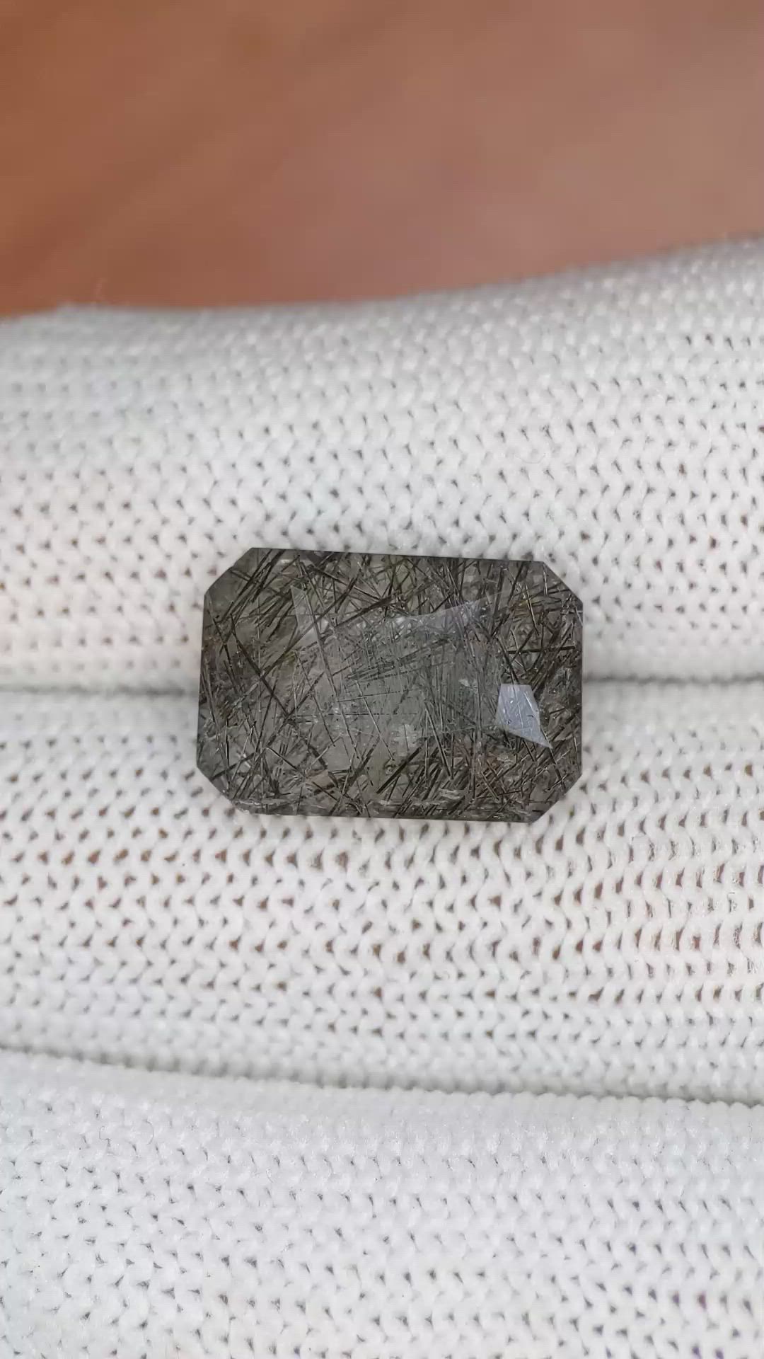 9.28 Ct. Rutilated Quartz from Ceylon (Sri Lanka) Size Video