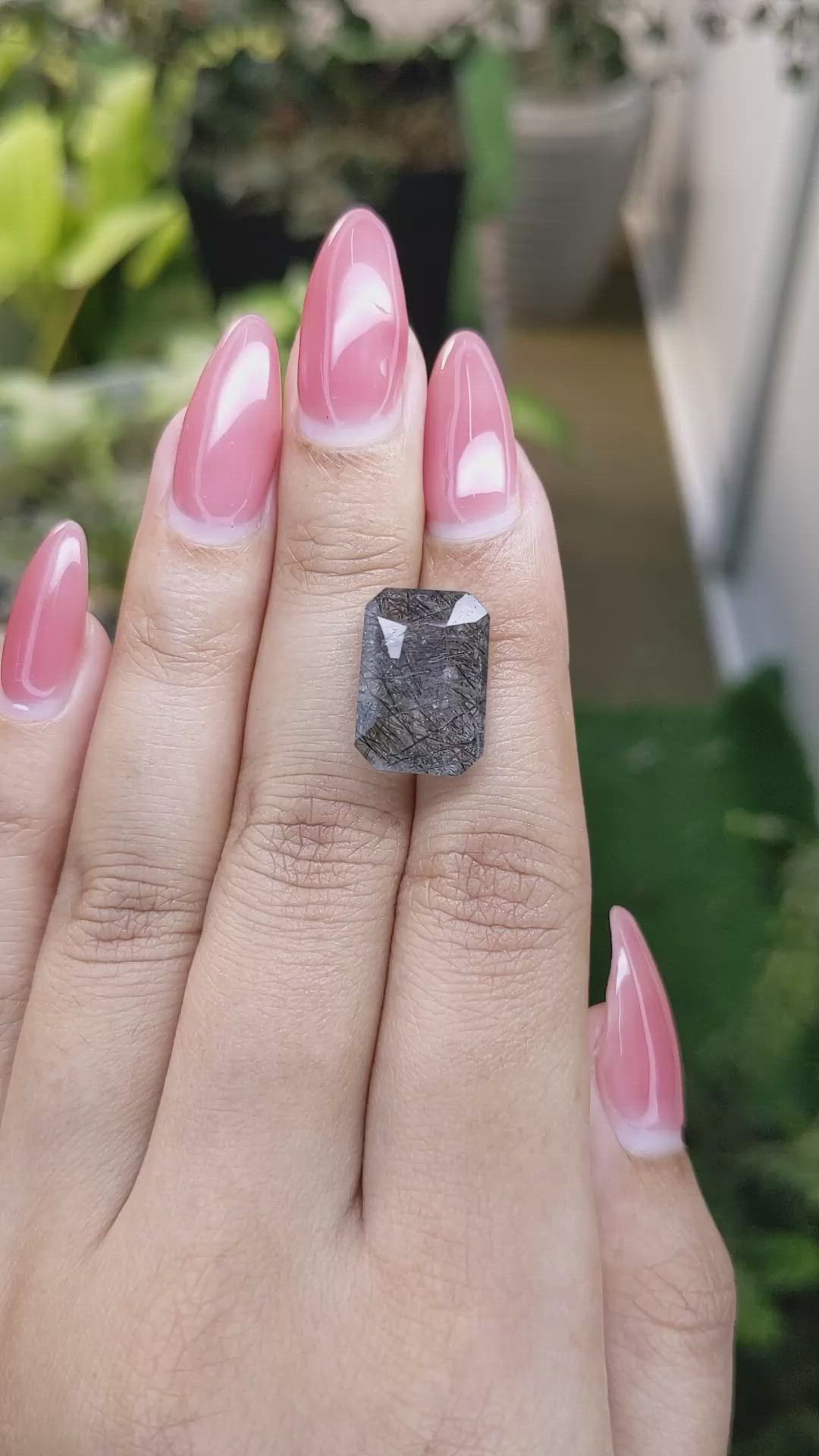 9.28 Ct. Rutilated Quartz from Ceylon (Sri Lanka) Size Video