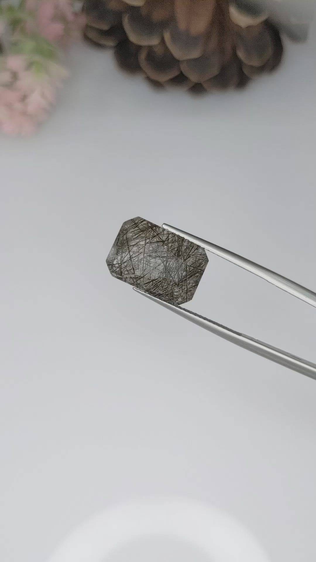 9.28 Ct. Rutilated Quartz from Ceylon (Sri Lanka) Size Video