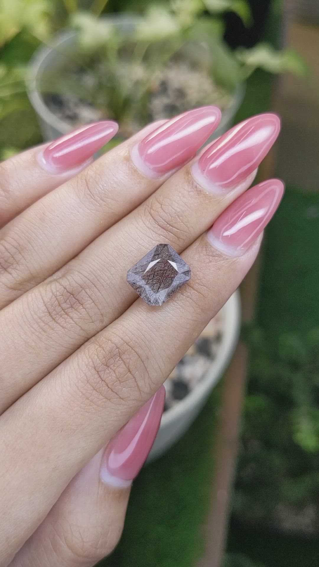 4.87 Ct. Rutilated Quartz from Ceylon (Sri Lanka) Size Video