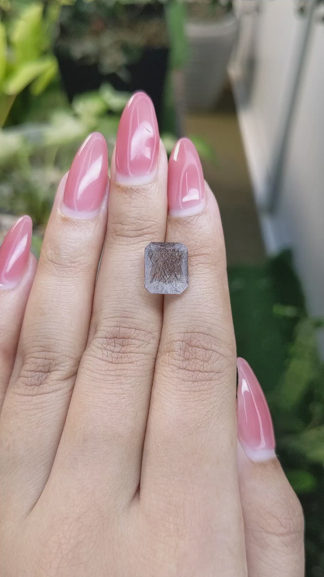 4.87 Ct. Rutilated Quartz from Ceylon (Sri Lanka) Size Video