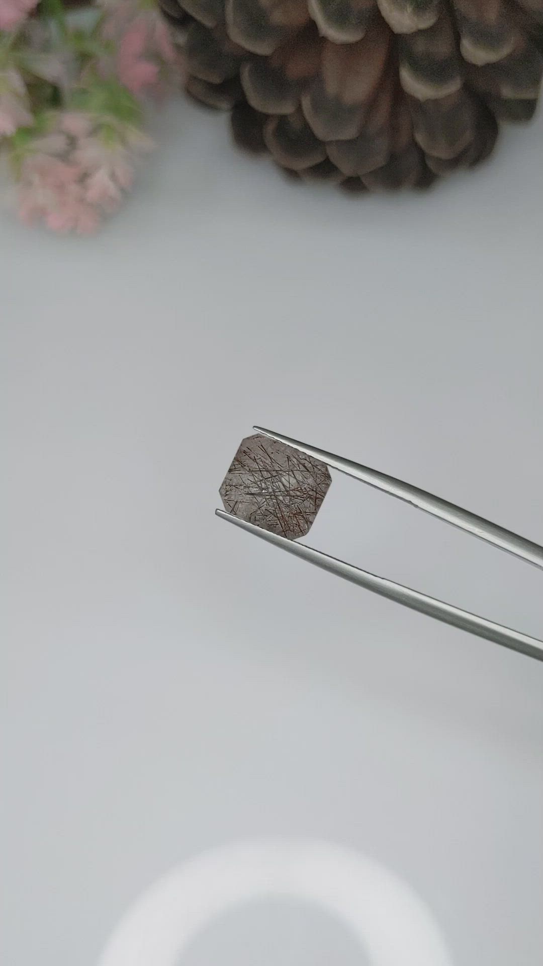 4.87 Ct. Rutilated Quartz from Ceylon (Sri Lanka) Size Video