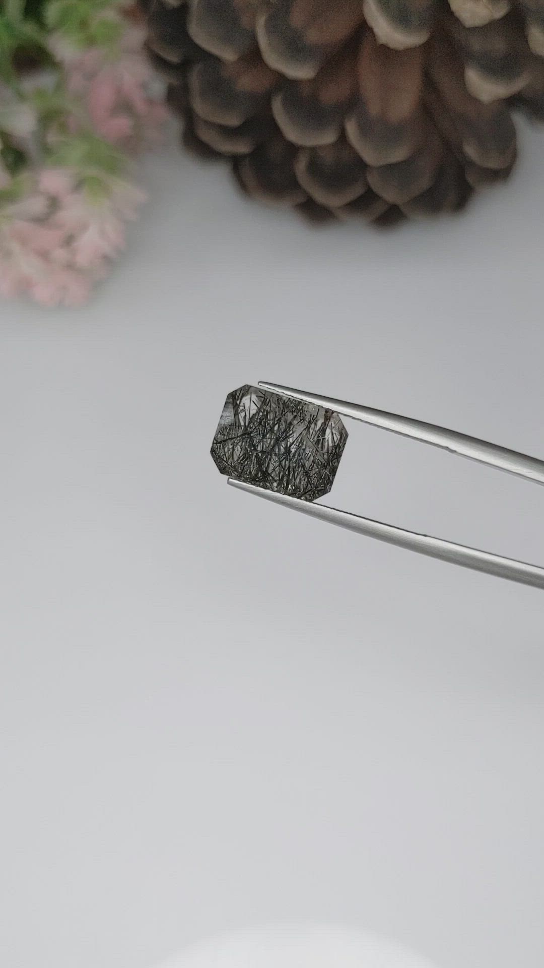 5.05 Ct. Rutilated Quartz from Ceylon (Sri Lanka) Size Video