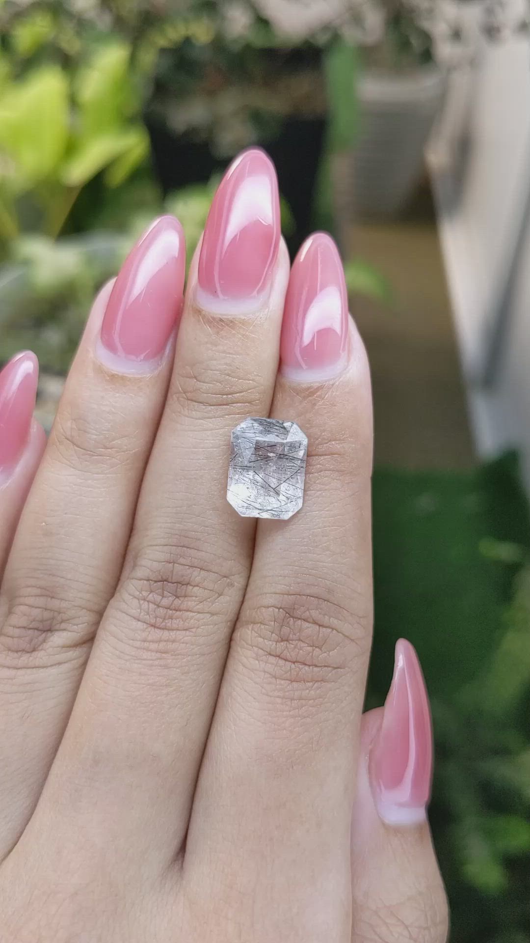 4.35 Ct. Rutilated Quartz from Ceylon (Sri Lanka) Size Video