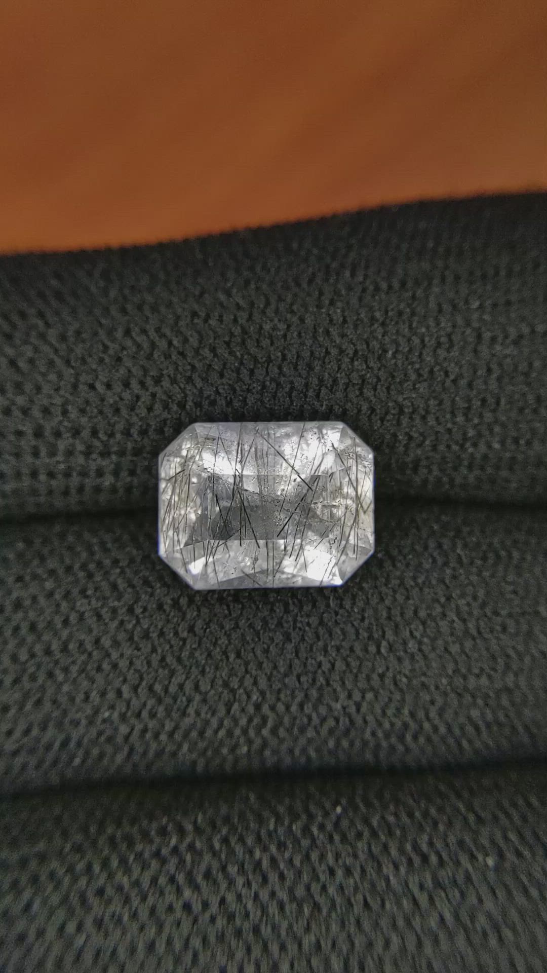 4.35 Ct. Rutilated Quartz from Ceylon (Sri Lanka) Size Video