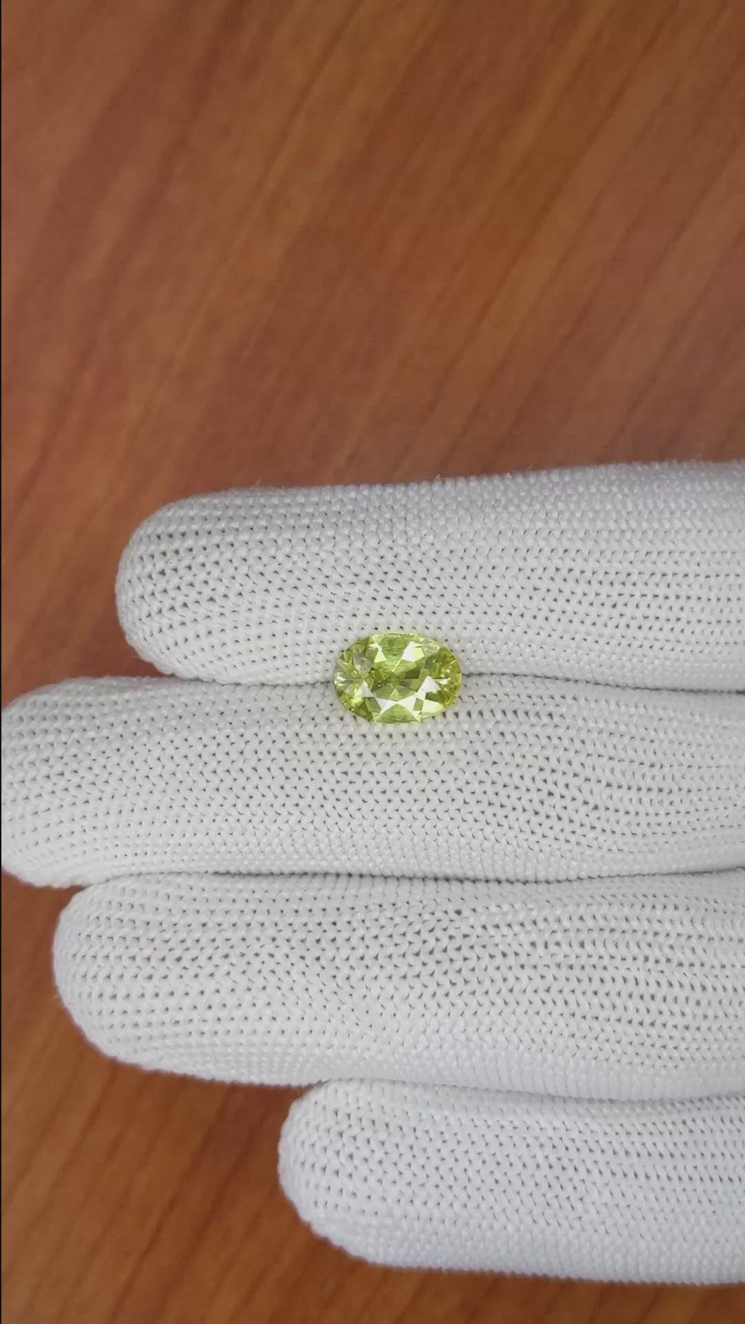1.85 Ct. Chrysoberyl from Ceylon (Sri Lanka) Size Video